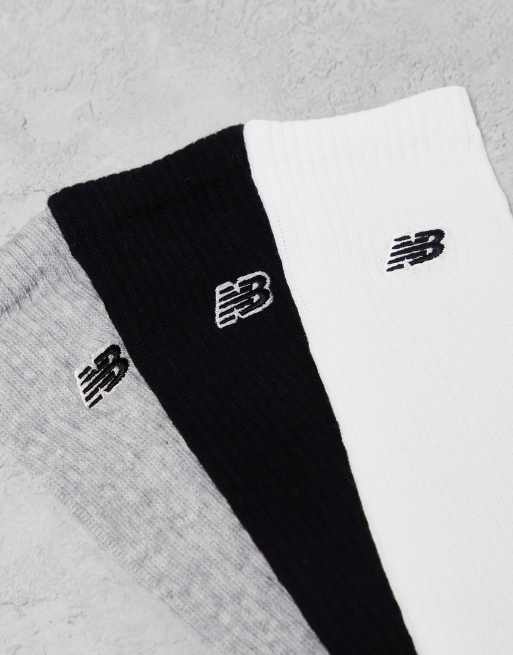 New Balance - Lot de 3 paires de chaussettes à broderie logo - Multicolore, 2 de 4