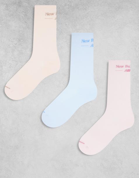 New Balance - Lot de 3 paires de chaussettes à inscription logo - Multicolore - view 1