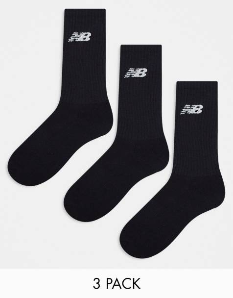 New Balance - Lot de 3 paires de chaussettes à logo - Noir - view 1