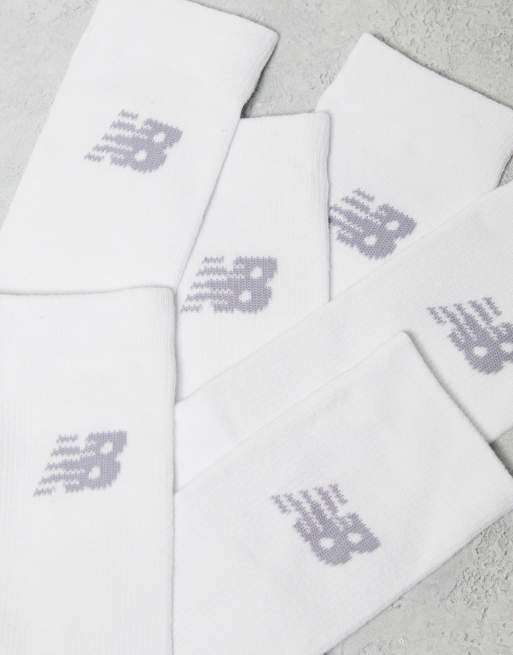 New Balance - Lot de 6 paires de chaussettes de sport - Blanc, 2 de 4