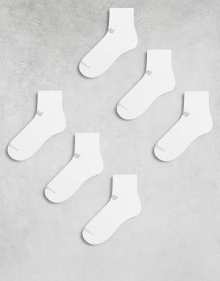 New Balance - Lot de 6 paires de chaussettes de sport - Blanc