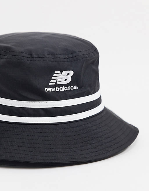 New Balance LSA Logo bucket hat in black