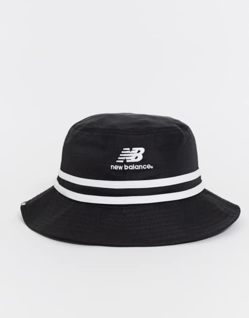 New Balance LSA Logo bucket hat in black | ASOS