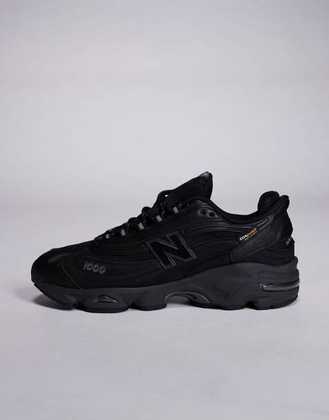 New Balance M1000 cordura unisex trainers in black and silver - view 2