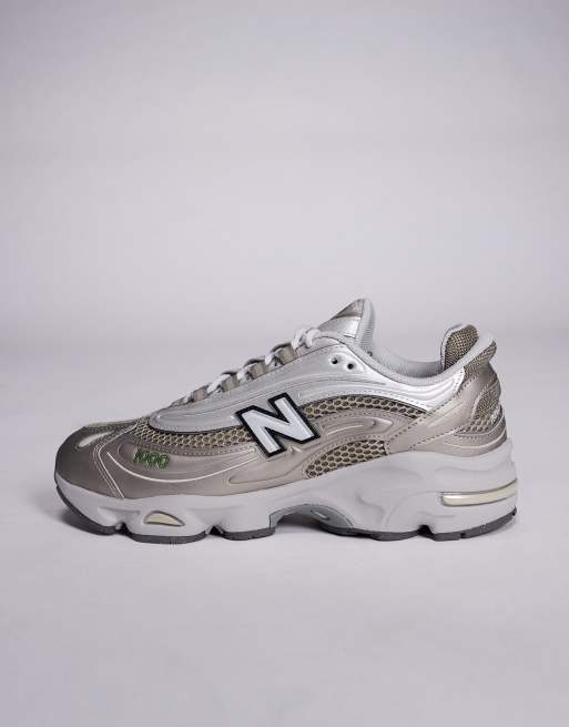 New Balance – M1000 – Srebrno-beżowe buty sportowe unisex, 2 z 5