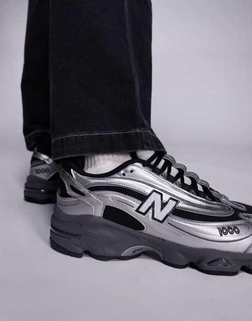 New Balance - M1000 - Uniseks sneakers in chroom, 4 van 5