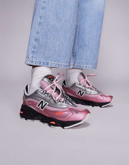 New Balance – M1000 – Unisex – Sneaker in Rosa und Silber, 3 von 5