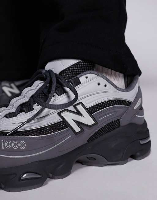 New Balance M1000 unisex sneakers in grey and black, 5 of 5