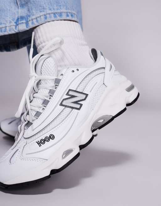New Balance M1000 unisex sneakers in white | ASOS