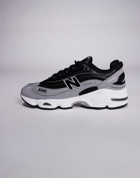 New Balance M1000 unisex trainers in black and grey - view 2