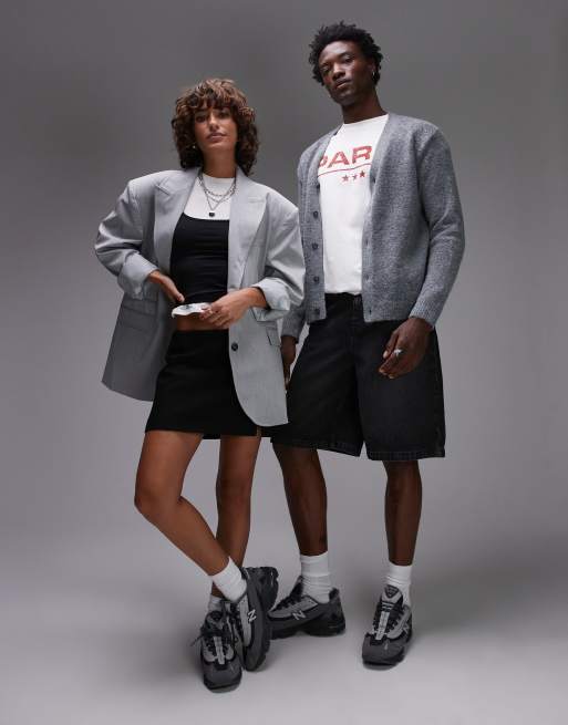 New Balance M1000 unisex trainers in grey and black