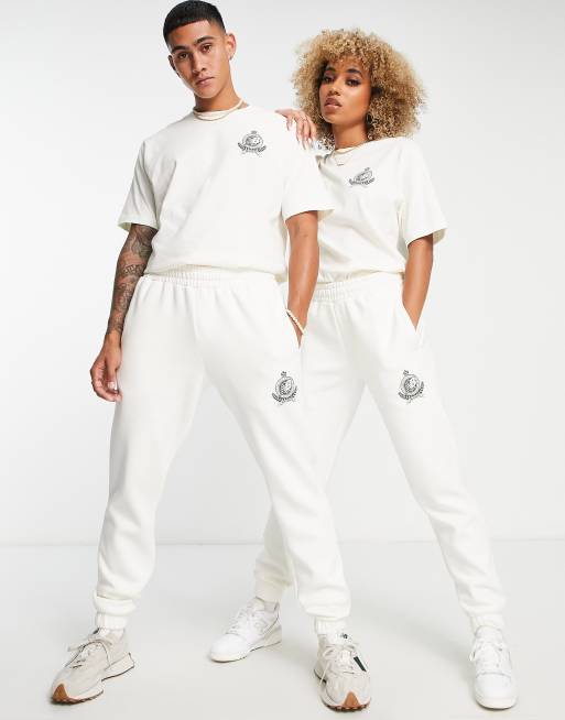 New Balance - Members Club - Uniseks joggingbroek in ecru
