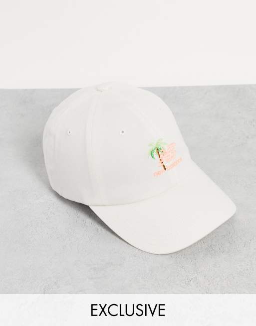 New Balance – Miami – Baseballkappe in gebrochenem Weiß mit Logo, exklusiv bei ASOS