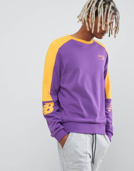 New Balance Miami Brights 90s sweatshirt in purple