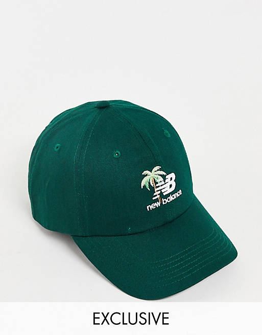 New Balance Miami logo baseball cap in green exclusive to ASOS