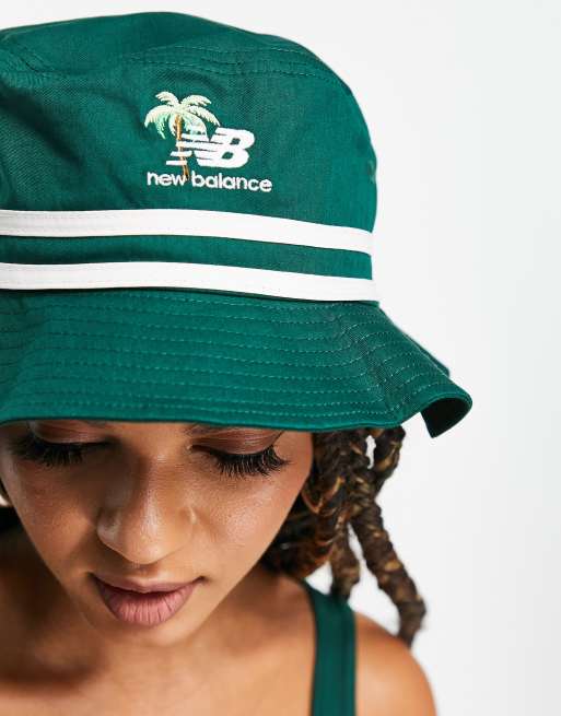 New Balance Miami logo bucket hat in off white exclusive to ASOS