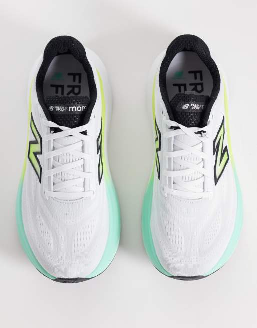 New Balance More running trainers in white, yellow and blue, 3 of 5