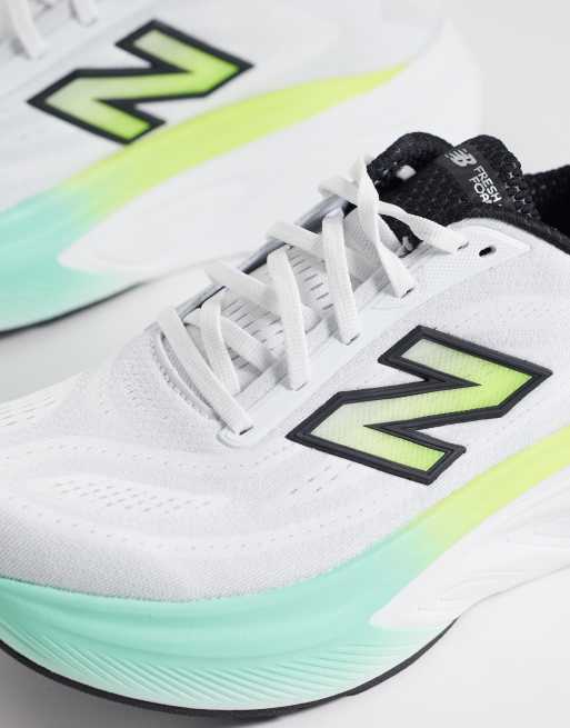 New Balance More running trainers in white, yellow and blue, 4 of 5
