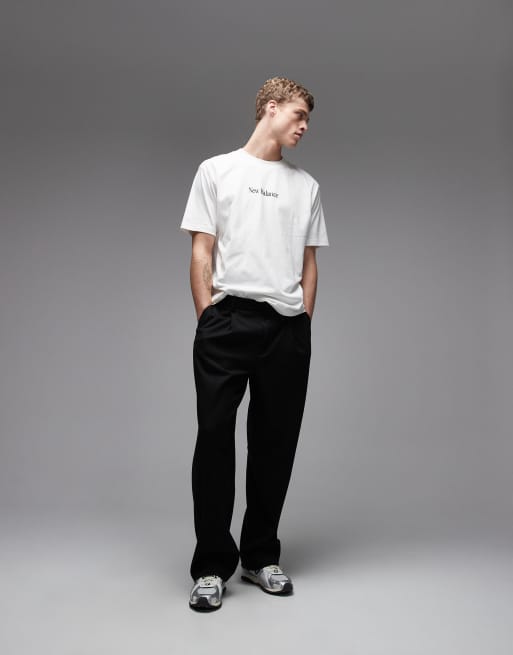New Balance - N Collage - T-shirt bianco sporco, 2 di 5