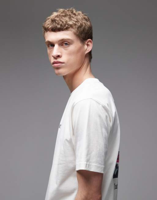 New Balance - N Collage - T-shirt bianco sporco, 4 di 5