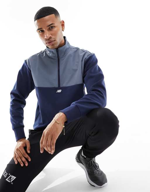 New balance tech train half zip jacket mens best sale