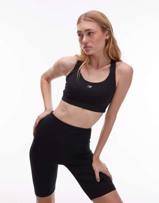 New Balance – NB – Basic-Sport-BH in Schwarz