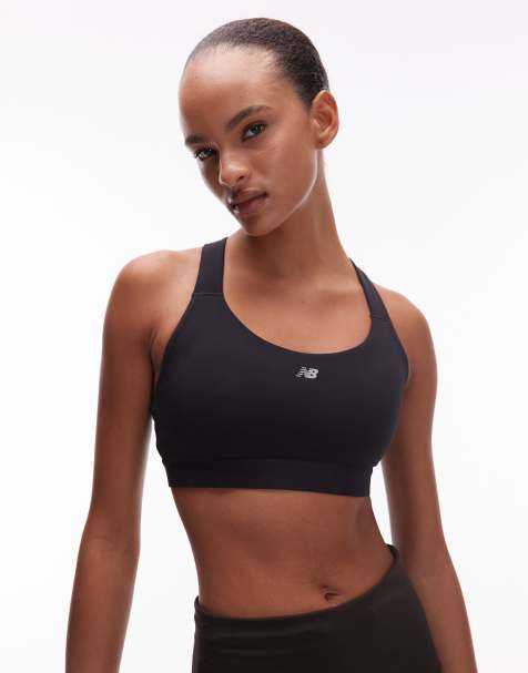 New Balance Nb essential train bra in black - view 1