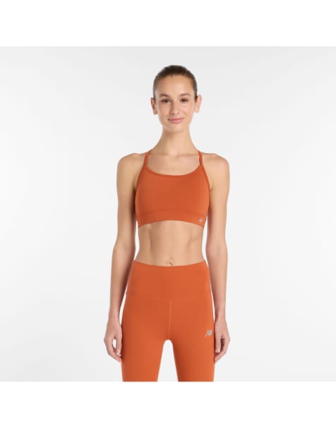 New Balance - NB Essential - Yoga bh in kaneel bruin - view 1
