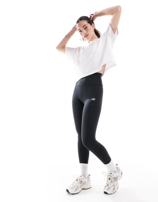 New Balance – Nb Harmony – Leggings in Schwarz mit hohem Bund, 25 Zoll Schrittlänge