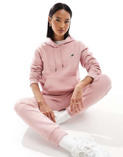 New Balance - NB - Hoodie met klein logo in roze