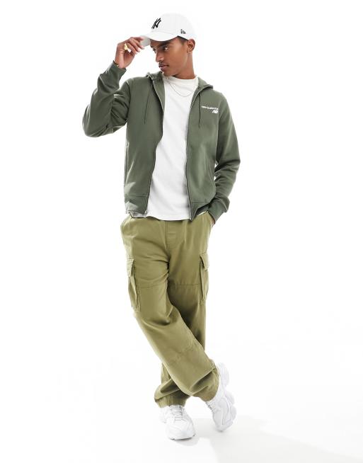 New Balance – Nb – Klassische Kapuzenjacke in Grau mit Markenlogo, 4 von 4