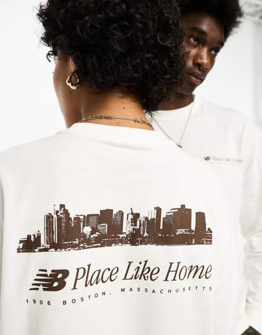 New Balance NB Place Like Home oversized unisex long sleeve t