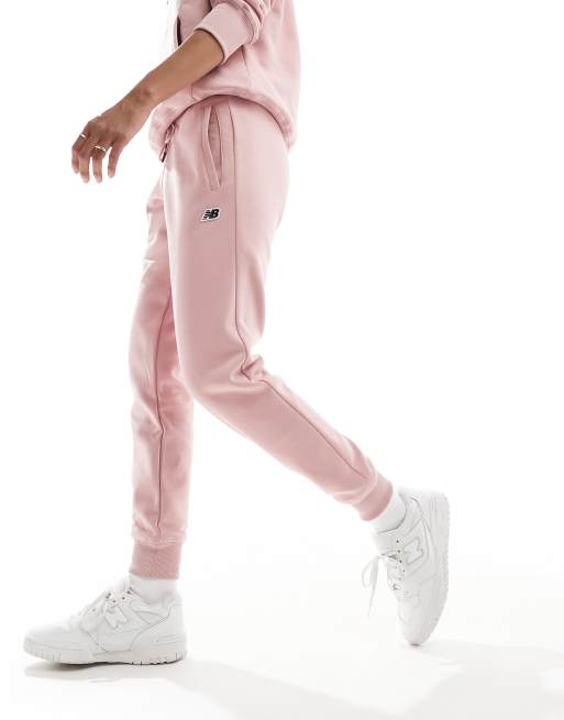 New Balance Nb small logo pants in pink