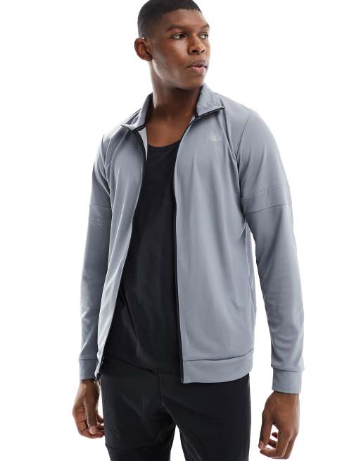 New Balance Nb tech training knit track jacket in grey