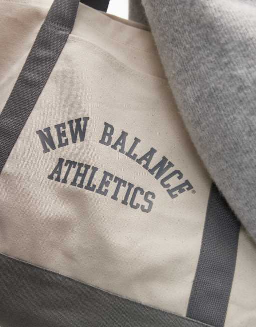 New Balance - Offwhite og grå totebag i kanvas, 2 af 4