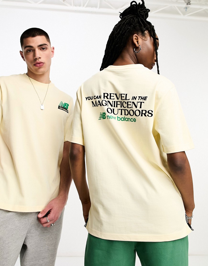 Outdoors - T-shirt gialla-Bianco - New Balance T-shirt donna  - immagine2
