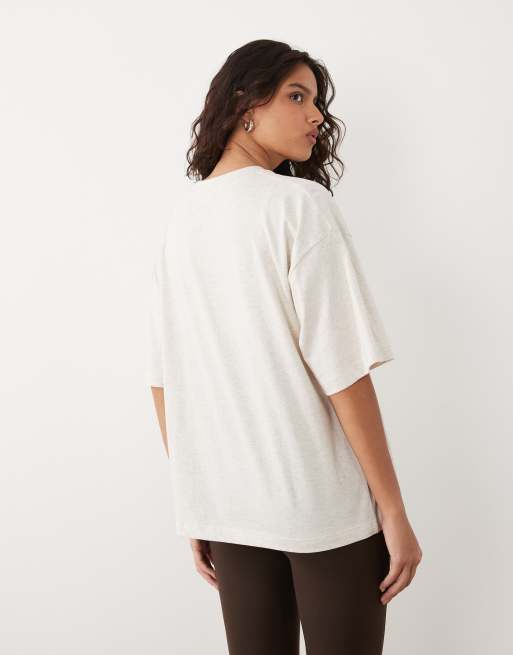 New Balance Oversize-T-Shirt Trackside in Beige, 4 von 4