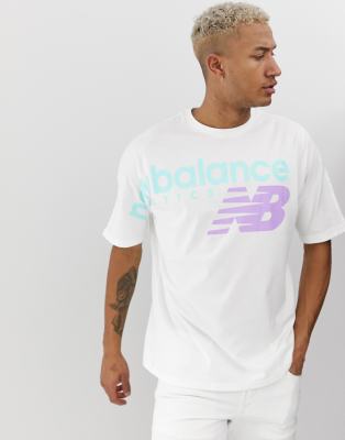 New Balance oversized t-shirt in white 