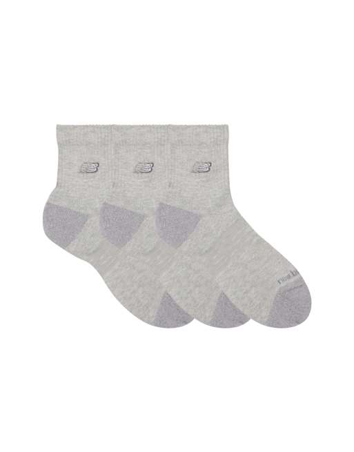 New Balance - pack de 3 calcetines quarter premium Active en gris deportivo, 3 de 4