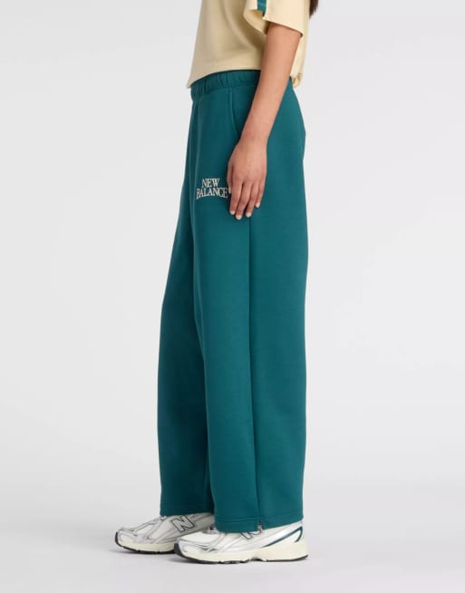 New Balance pantalon barrel en polaire Trackside vert foncé, 2 de 4
