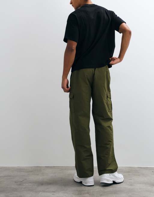 New Balance - Pantaloni cargo color alga wakame, 5 di 5