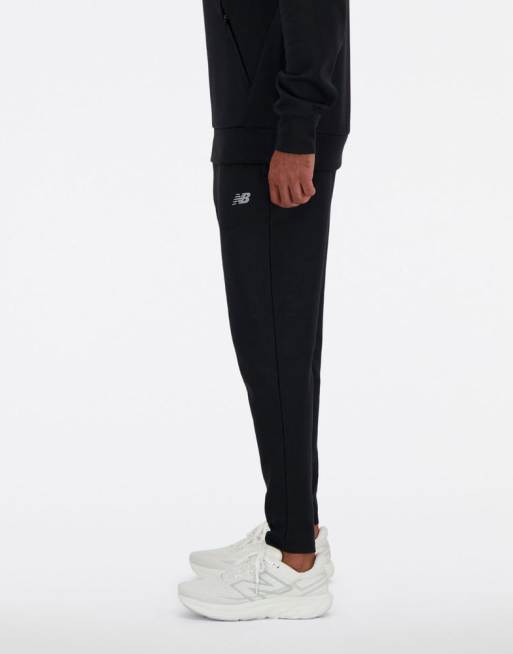 New Balance - Pantaloni in maglia tecnica neri, 2 di 4