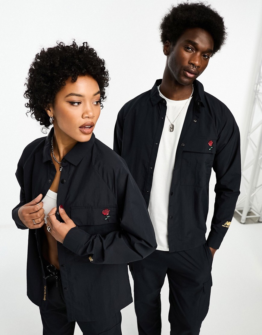 New Balance Part of the Family shirt in black - exclusive to ASOS