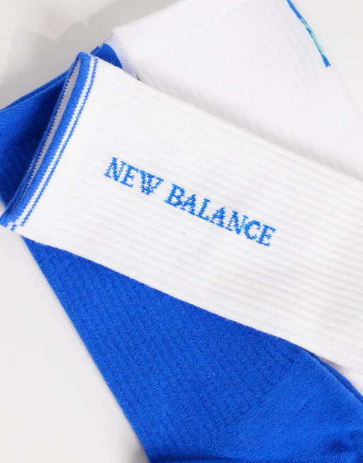 New Balance performance logo ankle sock 3 pack in multi, 3 of 3