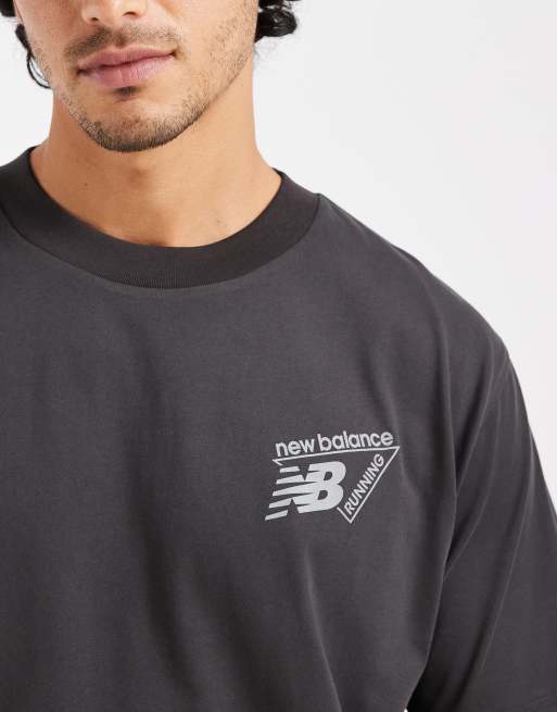 New Balance – Performance-T-Shirt in Anthrazit mit „Nocturnal Runners Aren't Normal“-Print, 3 von 5