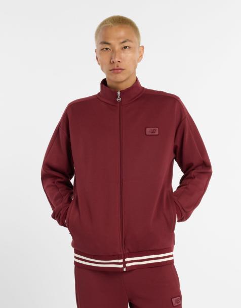New Balance – Post Season – Pikee-Trainingsjacke in Monarch-Burgunderrot - view 1