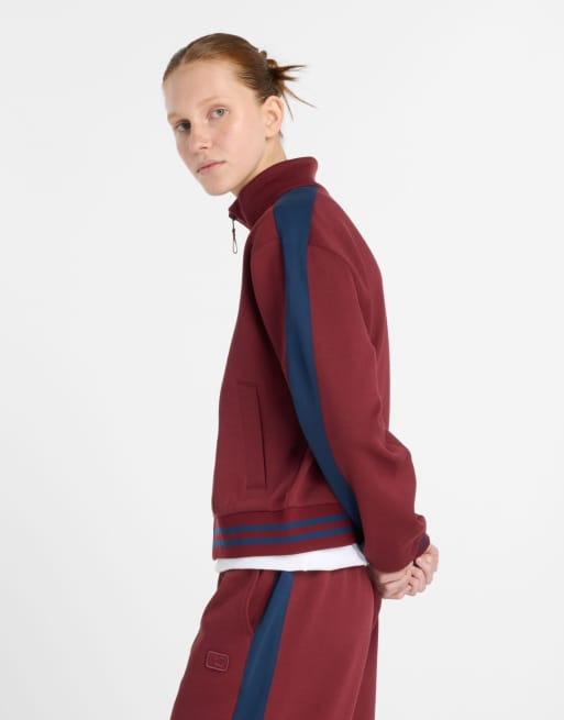 New Balance - Post Season - Veste de jogging piqué - Bordeaux monarque, 2 de 4