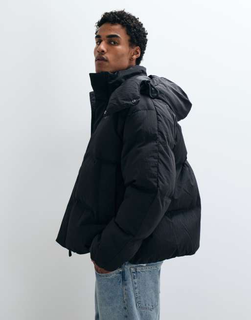 New Balance premium pufferjack in zwart, 3 van 5