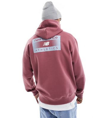 New Balance Professional athletic hoodie in burgandy