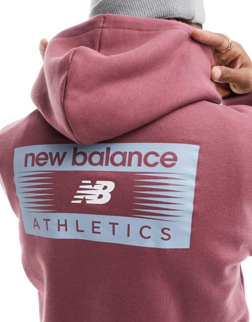 Red new balance hoodie store